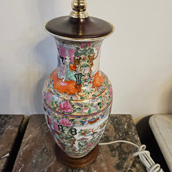 Chinese Famille Rose Lamp Base | Antique & Vintage | Moonee Ponds Antiques | Australia Wide Delivery