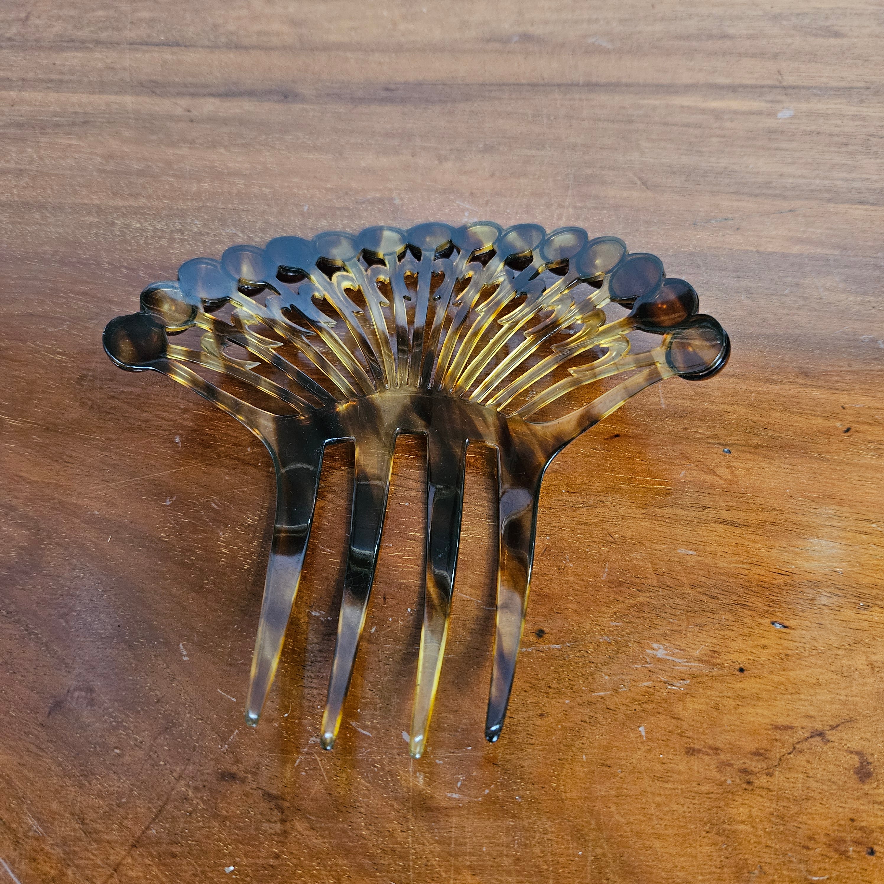 Lovely Faux Tortoiseshell Celluloid Hair Comb | Antique & Vintage | Moonee Ponds Antiques | Australia Wide Delivery