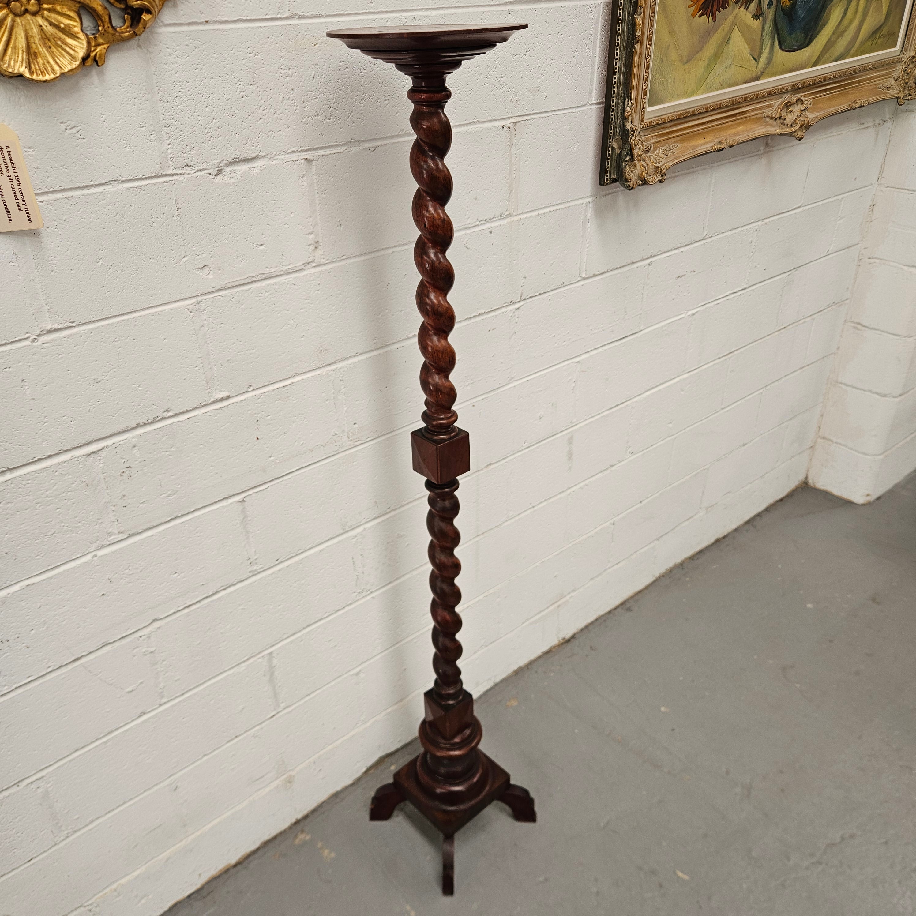 Antique English Torchere / Tall Pedestal | Antique & Vintage | Moonee Ponds Antiques | Australia Wide