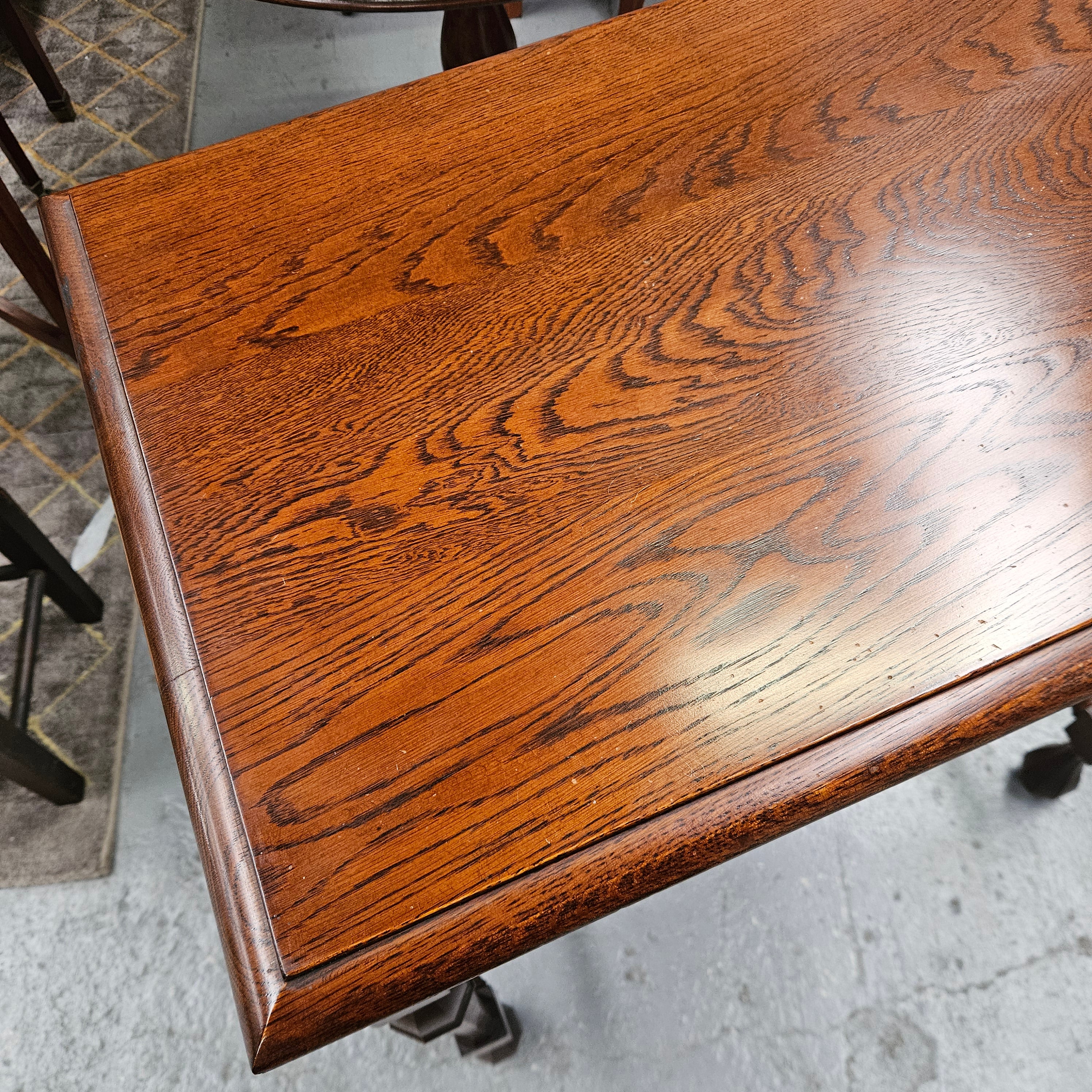 Occasional Tudor Style Carved Table
