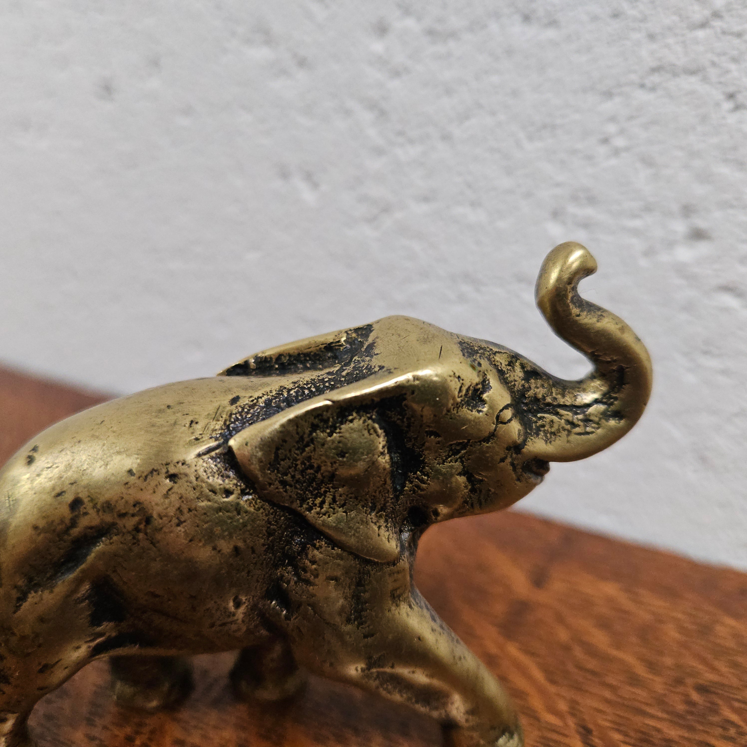 Singed Vintage Heavy Bronze Elephant Figure | Antique & Vintage | Moonee Ponds Antiques | Australia Wide Delivery