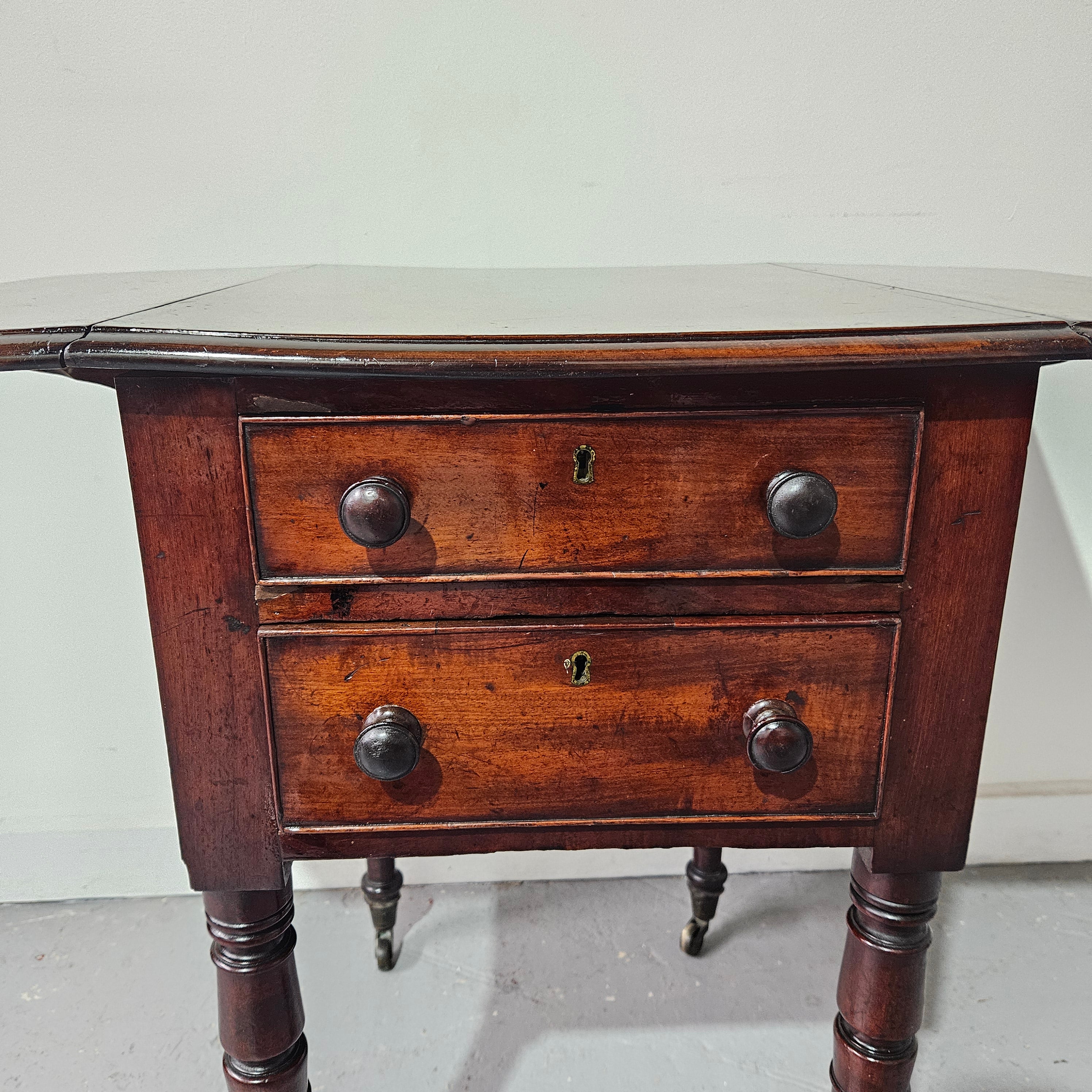 Latest Georgian Work Sewing Table | Antique & Vintage | Moonee Ponds Antiques | Australia Wide Delivery