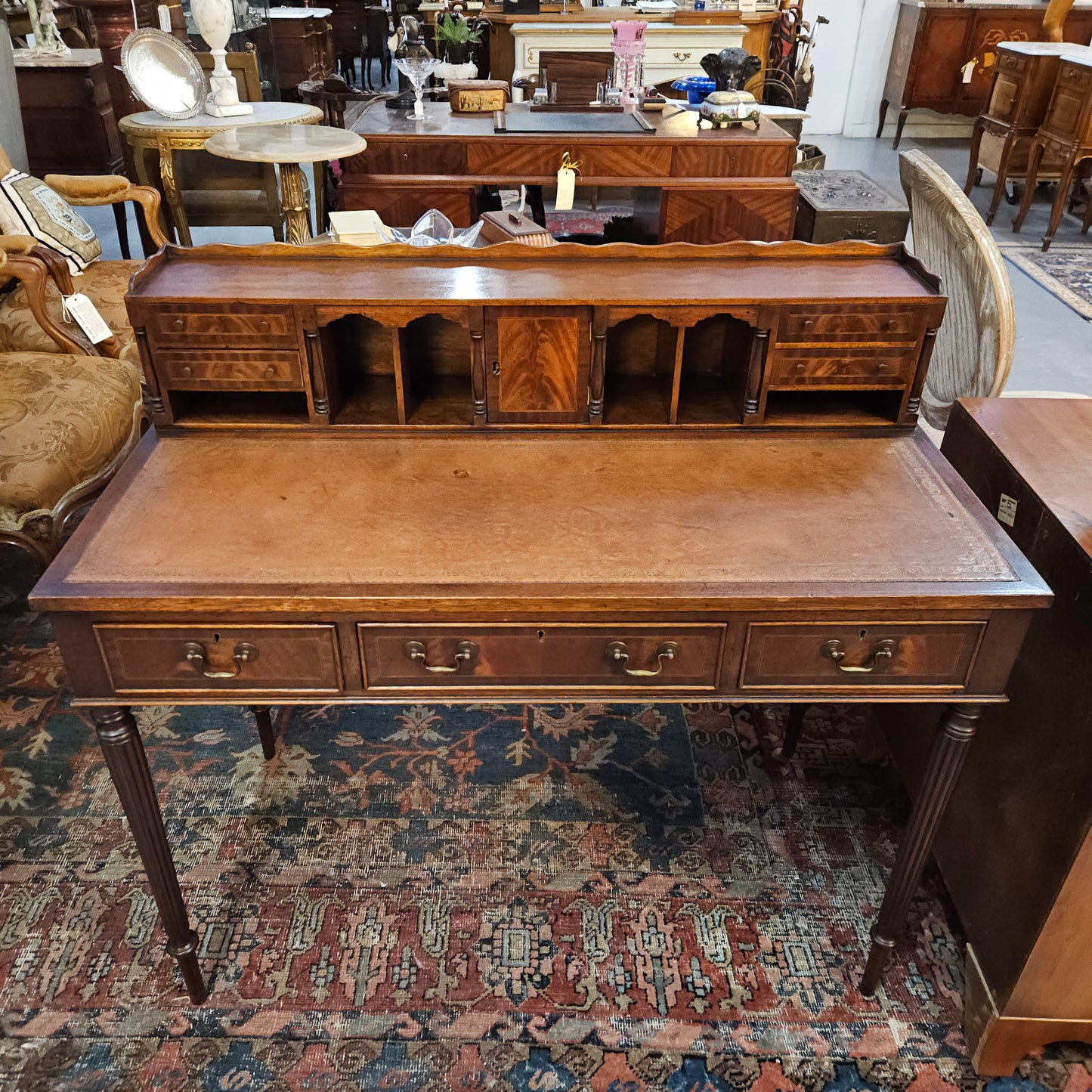 Mahogany Bonheur Du Jour Desk