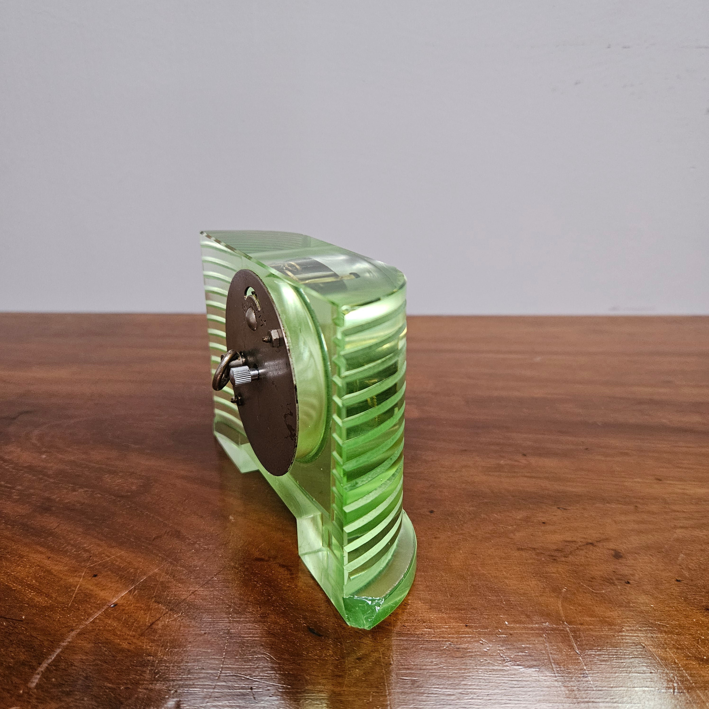 Vintage Uranium Glass Desk Clock | Antique & Vintage | Moonee Ponds Antiques | Australia Wide Delivery