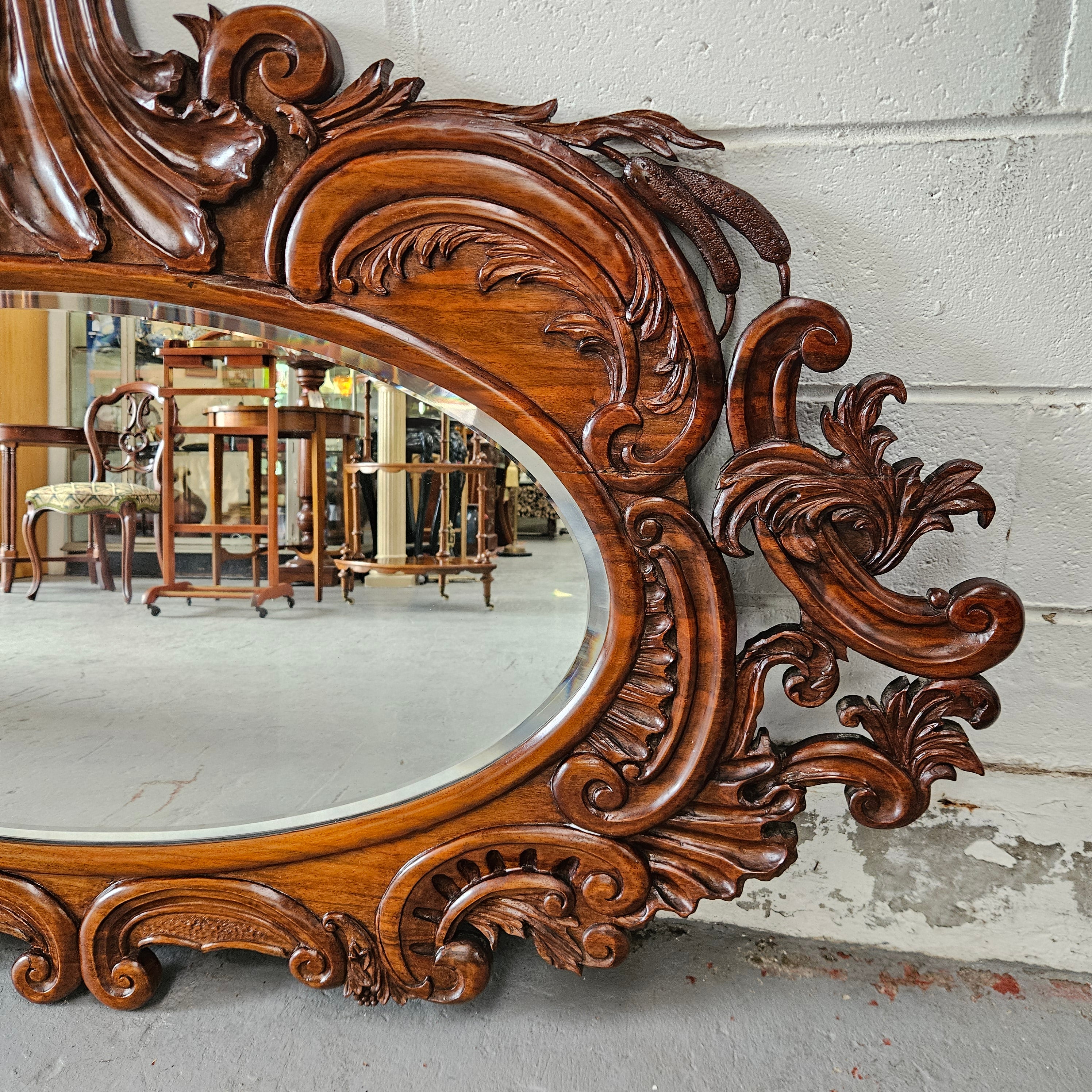 Antique Victorian Louis XV Style Mirror
