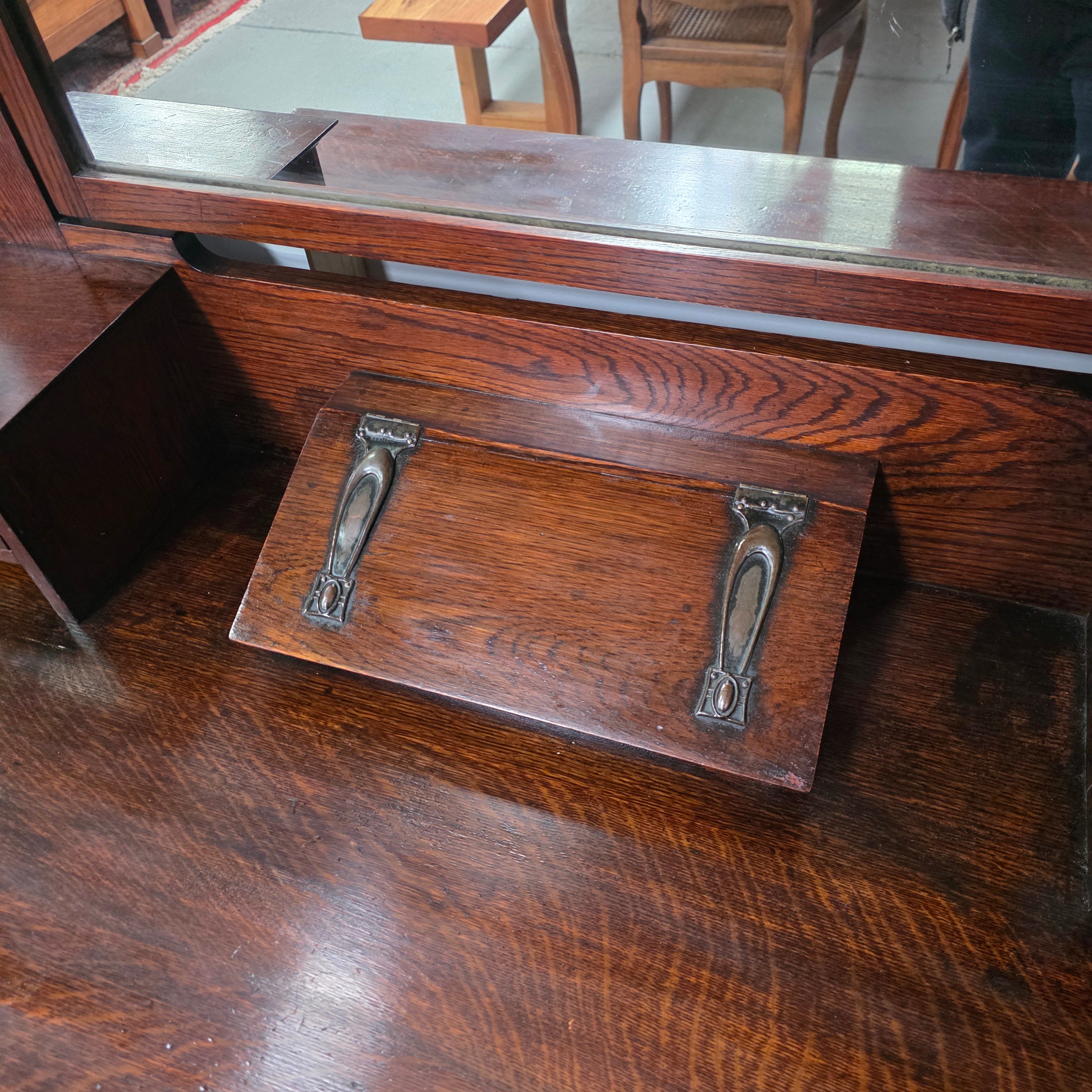 Art and Crafts Oak Dressing Table | Antique & Vintage | Moonee Ponds Antiques | Australia Wide Delivery