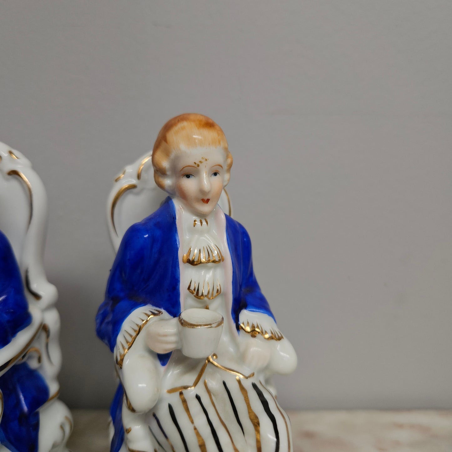 Pair of Vintage Porcelain Bookends