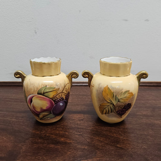 Pair of Aynsley Miniature Vases