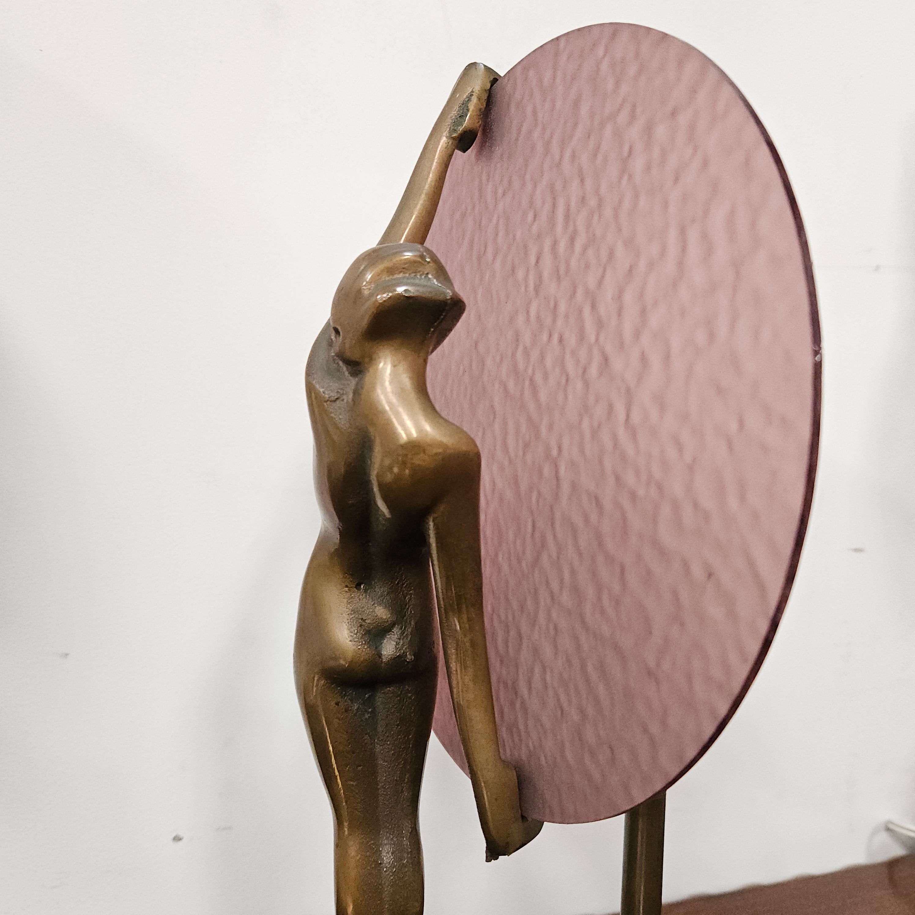 Bronze & Art Glass Diana Lamp | Antique & Vintage | Moonee Ponds Antiques | Australia Wide Delivery