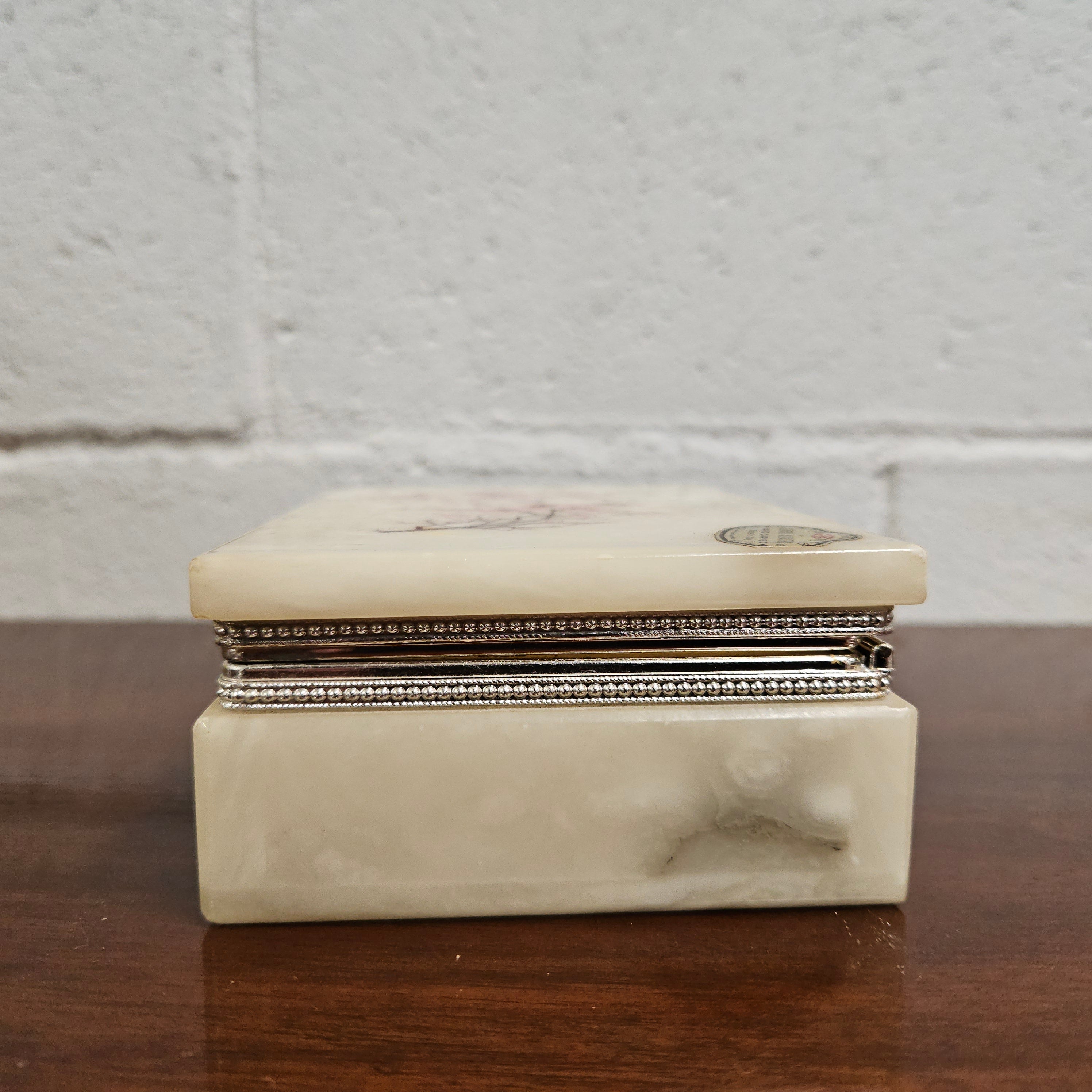 Genuine Alabaster Jewellery Box | Antique & Vintage | Moonee Ponds Antiques | Australia Wide Delivery