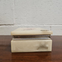 Genuine Alabaster Jewellery Box | Antique & Vintage | Moonee Ponds Antiques | Australia Wide Delivery