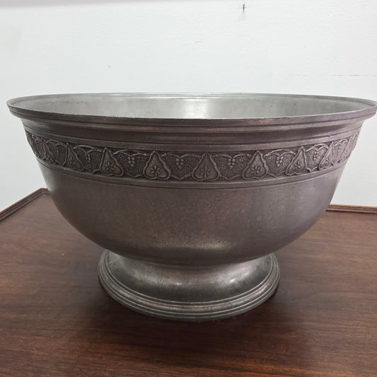 Vintage Royal Selangor Pewter Decorated Bowl