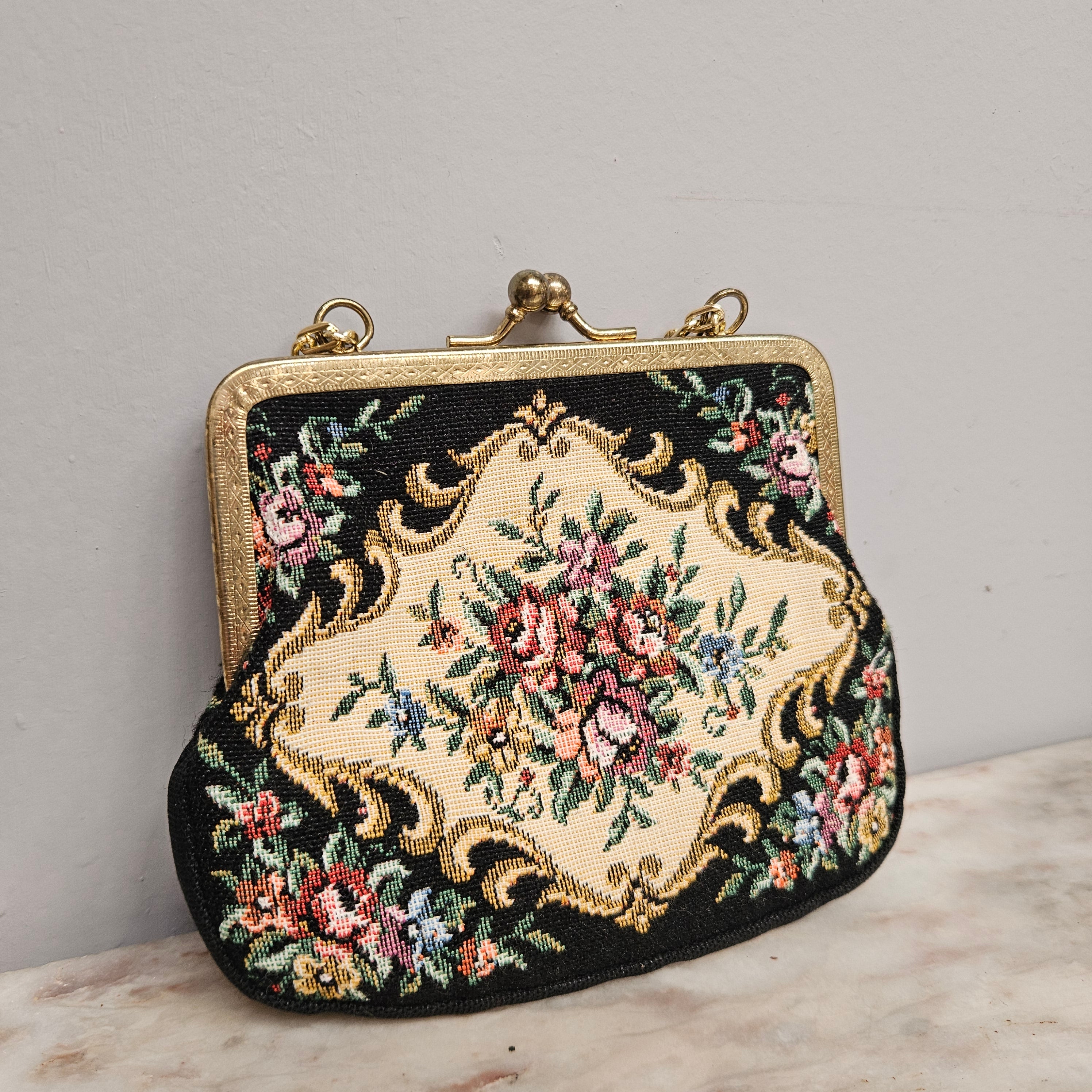 Vintage Petit Point Small Purse/Handbag | Antique & Vintage | Moonee Ponds Antiques | Australia Wide Delivery