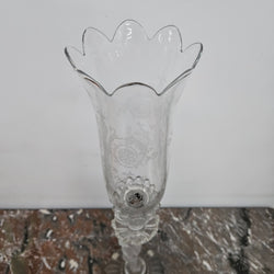 French Baccarat Crystal Hurricane Candle Lamp | Antique & Vintage | Moonee Ponds Antiques | Australia Wide Delivery