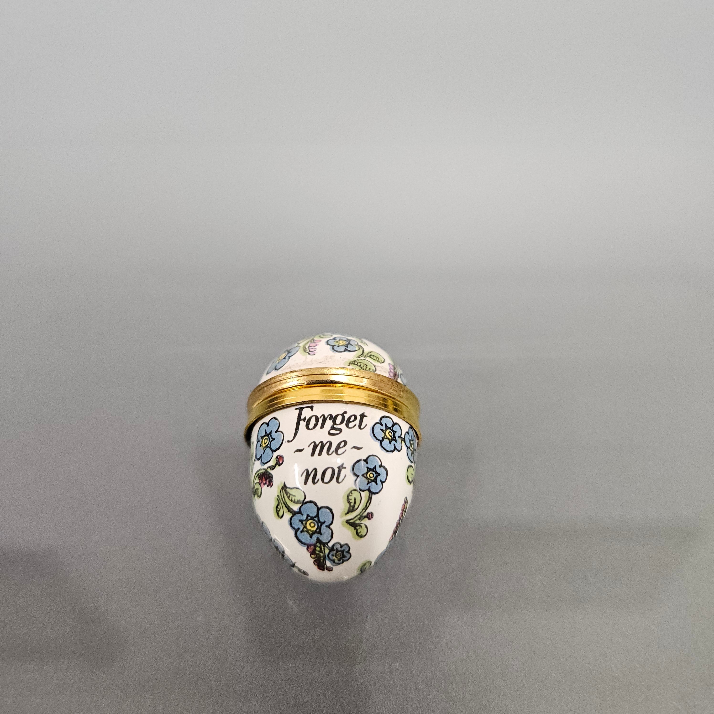 Bilston Enamel Forget Me Not Pill Box | Antique & Vintage | Moonee Ponds Antiques | Australia Wide Delivery
