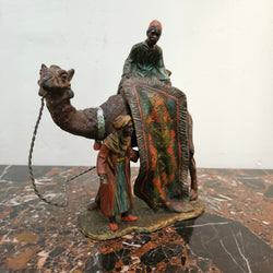 Antique Cold Painted Metal Vienna Figure Group "Carpet Seller" | Antique & Vintage | Moonee Ponds Antiques | Australia Wide Delivery