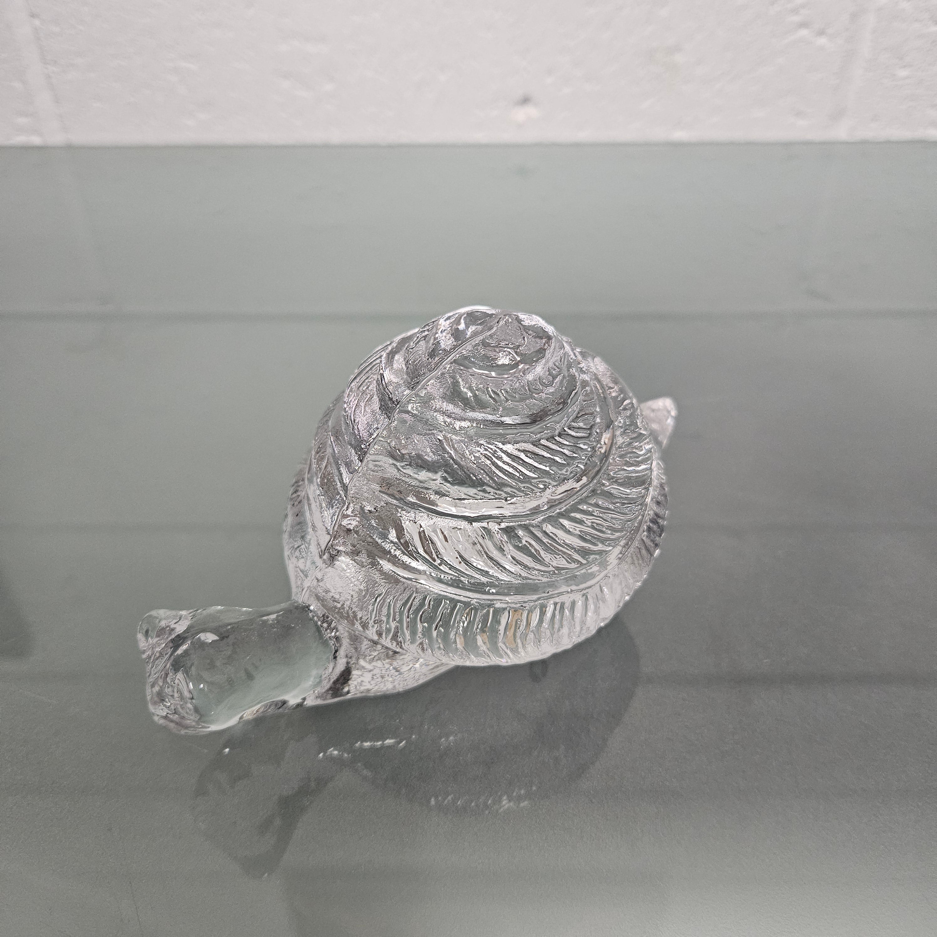 Large Pukeberg Glass Snail Sculpture