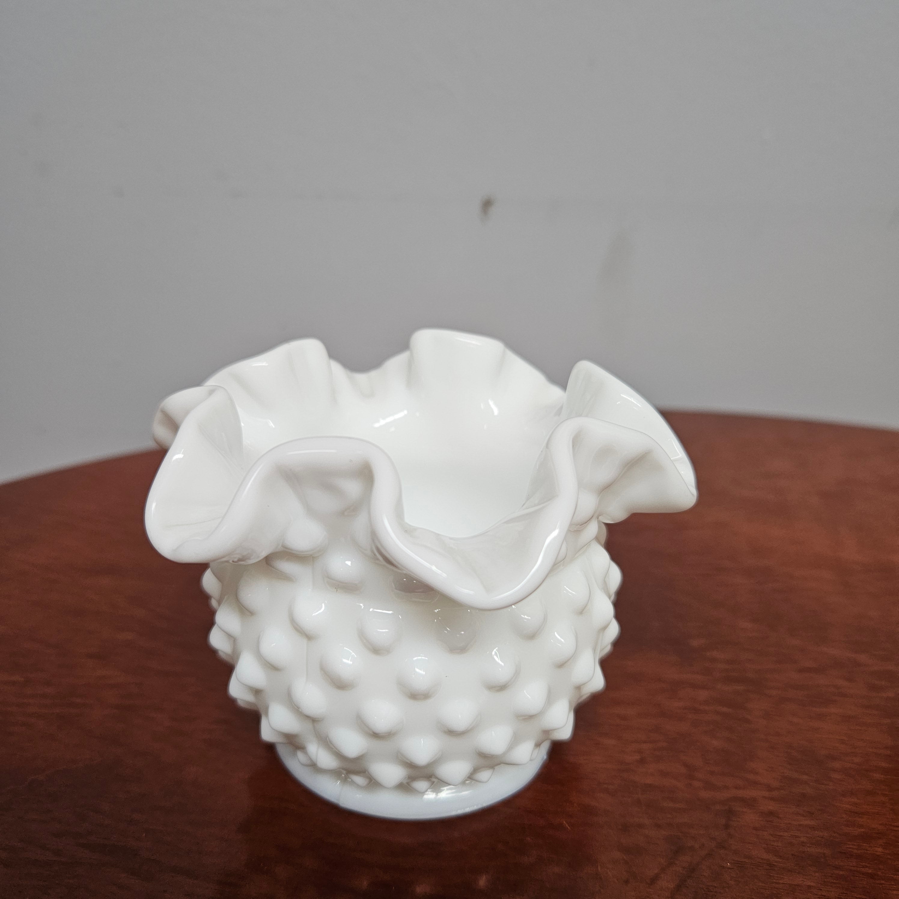 Vintage Milk Glass Fenton Vase
