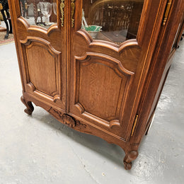Louis XV Style French Two Door Display Cabinet