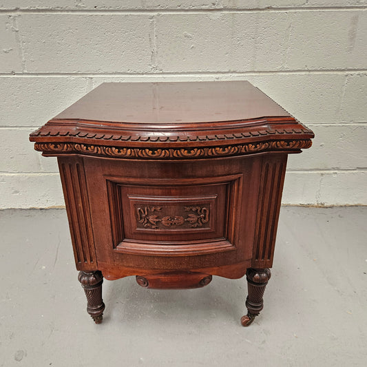 Antique Mahogany Low Cabinet/Side Table
