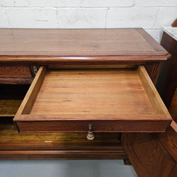 Stunning Early 19 Century French Pitch Pine Buffet