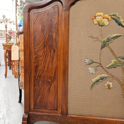 Tapestry & Timber Fire Screen | Antique & Vintage | Moonee Ponds Antiques | Australia Wide Delivery