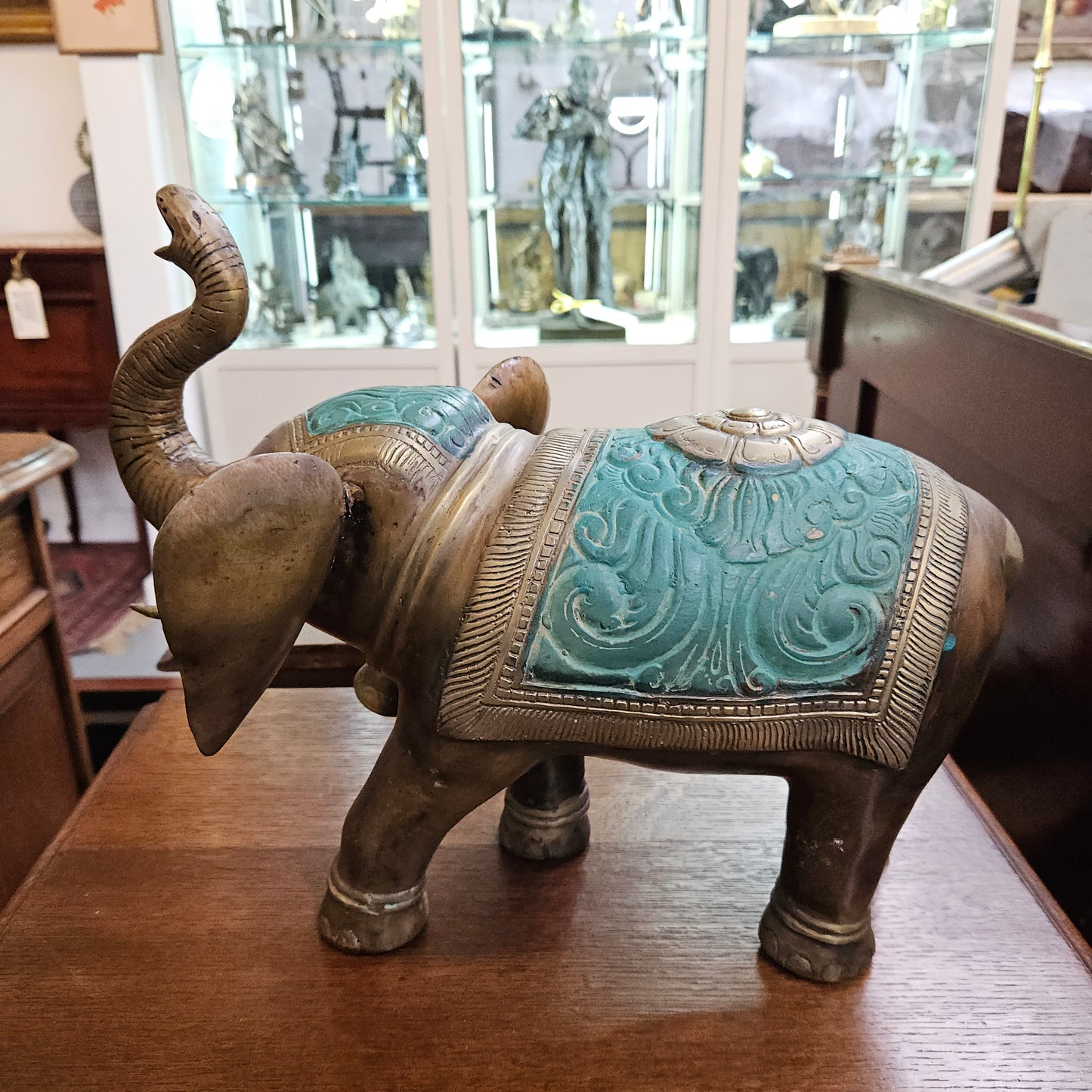 Vintage Brass Elephant Figure