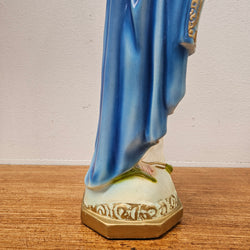 Vintage Hand-Painted Plaster Statue of Our Lady Mary | Antique & Vintage | Moonee Ponds Antiques | Australia Wide Delivery
