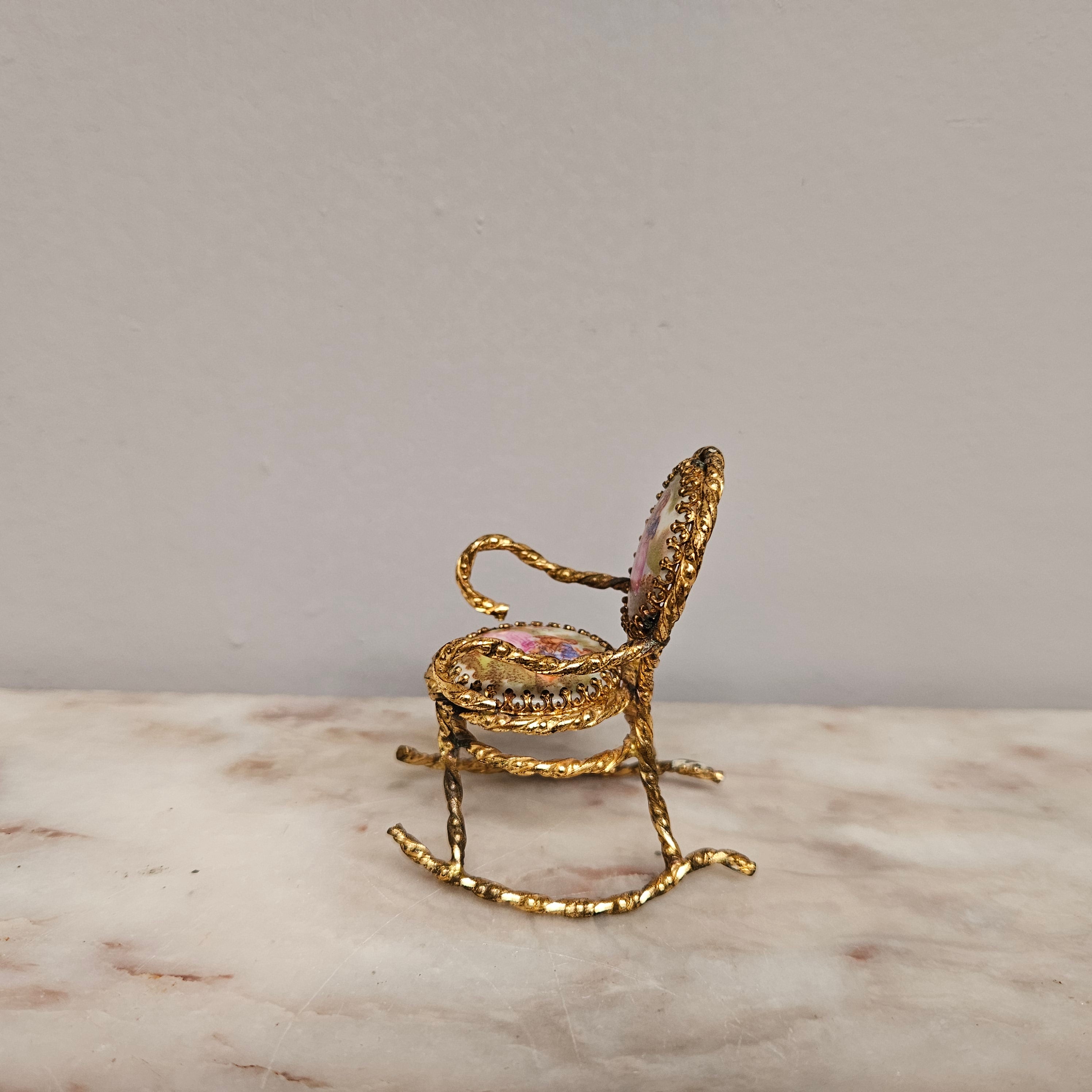 Vintage Limoges Miniature Chair | Antique & Vintage | Moonee Ponds Antiques | Australia Wide Delivery