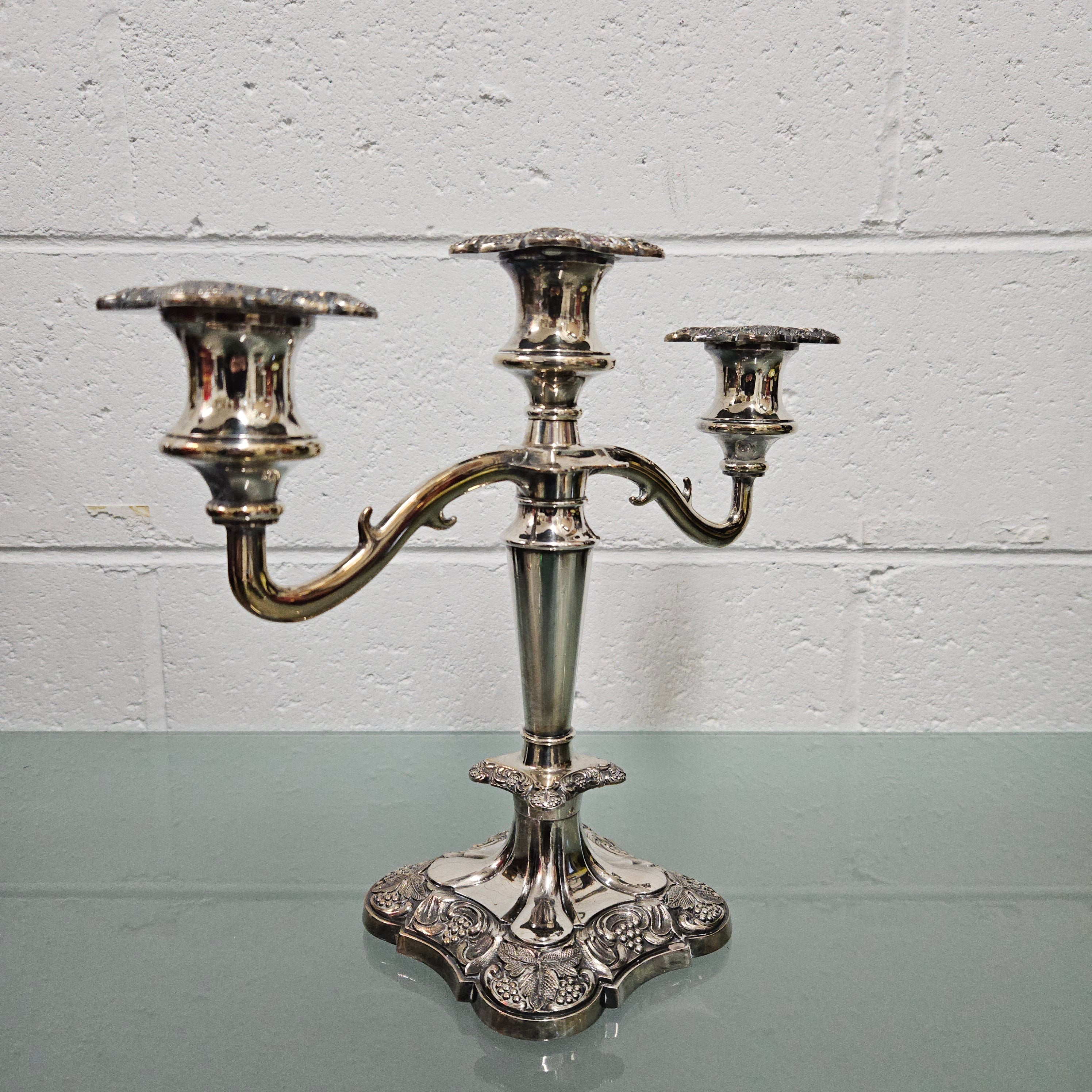 Silver EPNS Candle Holder | Antique & Vintage | Moonee Ponds Antiques | Australia Wide Delivery