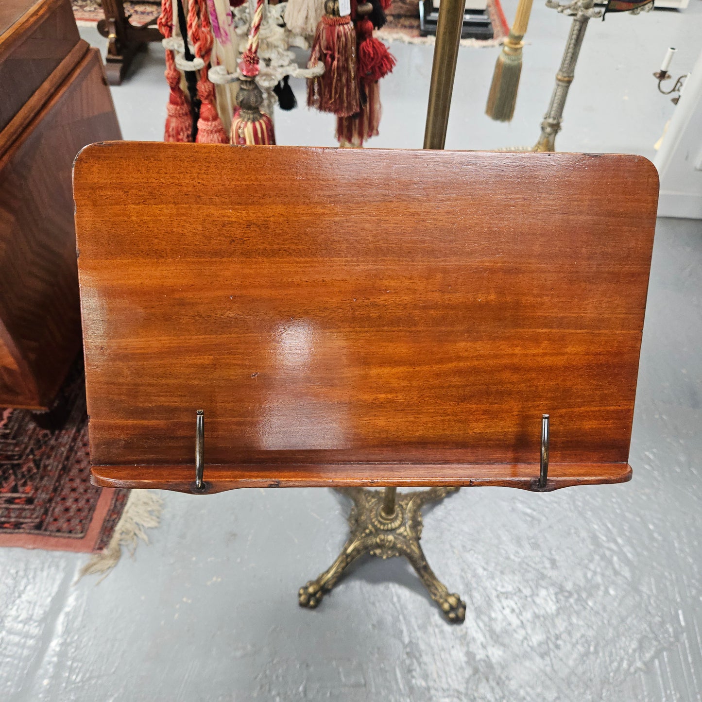 Victorian Adjustable Music Stand with Table