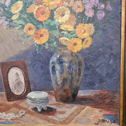 French Oil On Board Still Life Signed L Michaud | Antique & Vintage | Moonee Ponds Antiques | Australia Wide Delivery