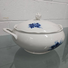 Vintage French Blue & White Tureen