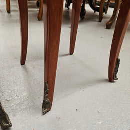 Miniature Pair of Marquetry Inlaid Louis XV Style Bedsides