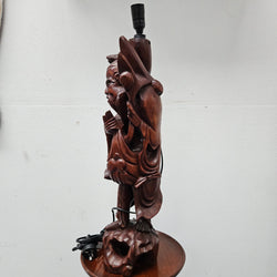 Hand Carved Rosewood Lamp Base | Antique & Vintage | Moonee Ponds Antiques | Australia Wide Delivery