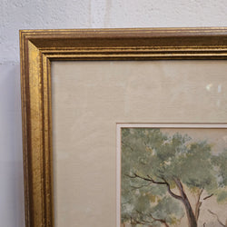 Water Colour of Country Scene Framed | Antique & Vintage | Moonee Ponds Antiques | Australia Wide Delivery