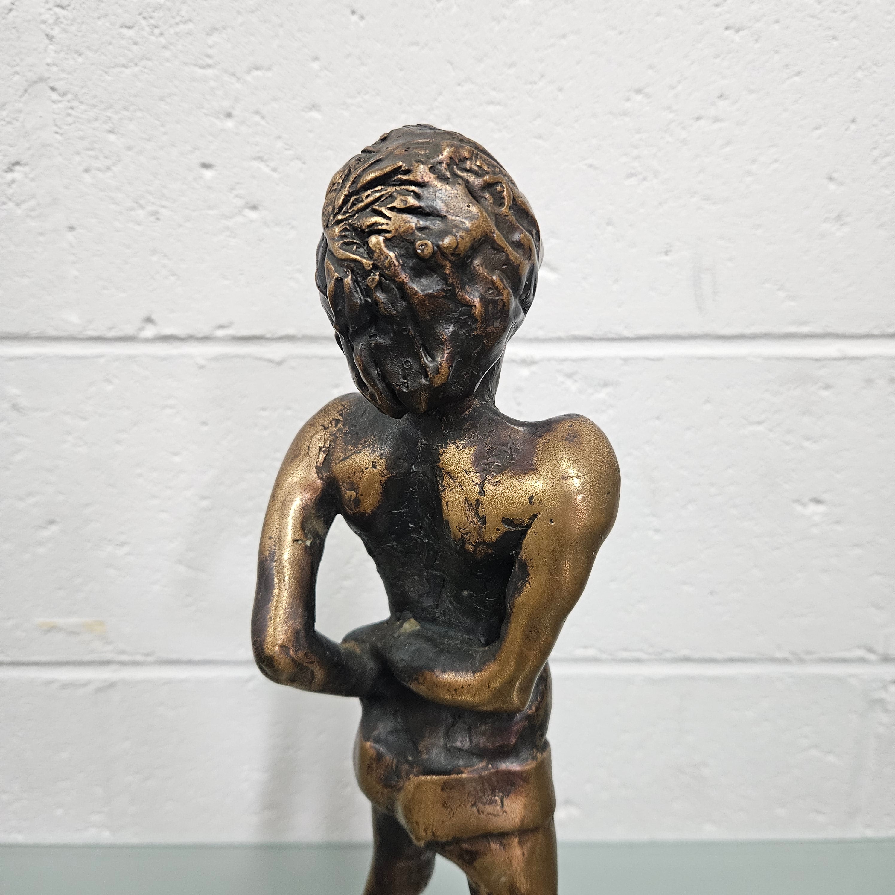 Mid Century Modern Bronze Of Young Boy | Antique & Vintage | Moonee Ponds Antiques | Australia Wide