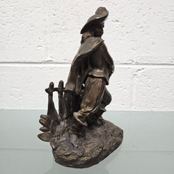 Antique Bronzed Spelter Musketeer Figure | Antique & Vintage | Moonee Ponds Antiques | Australia Wide Delivery