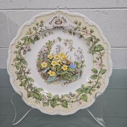 Vintage Set of 4 Seasons Brambly Plates