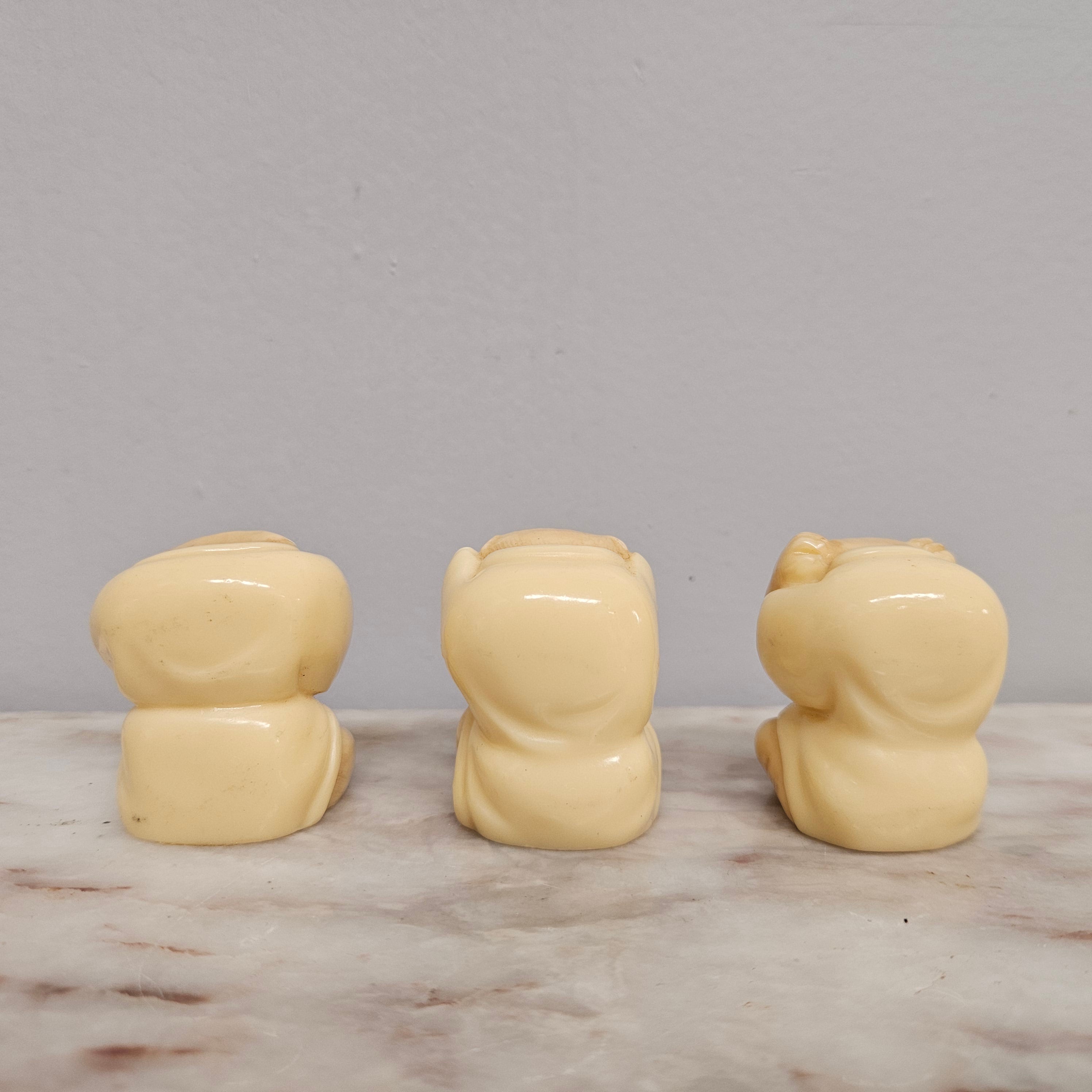 Vintage Set of Three Wise Monkeys | Antique & Vintage | Moonee Ponds Antiques | Australia Wide