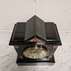 French Inlaid Marble Time Piece Clock Fully Serviced | Antique & Vintage | Moonee Ponds Antiques | Australia Wide Delivery