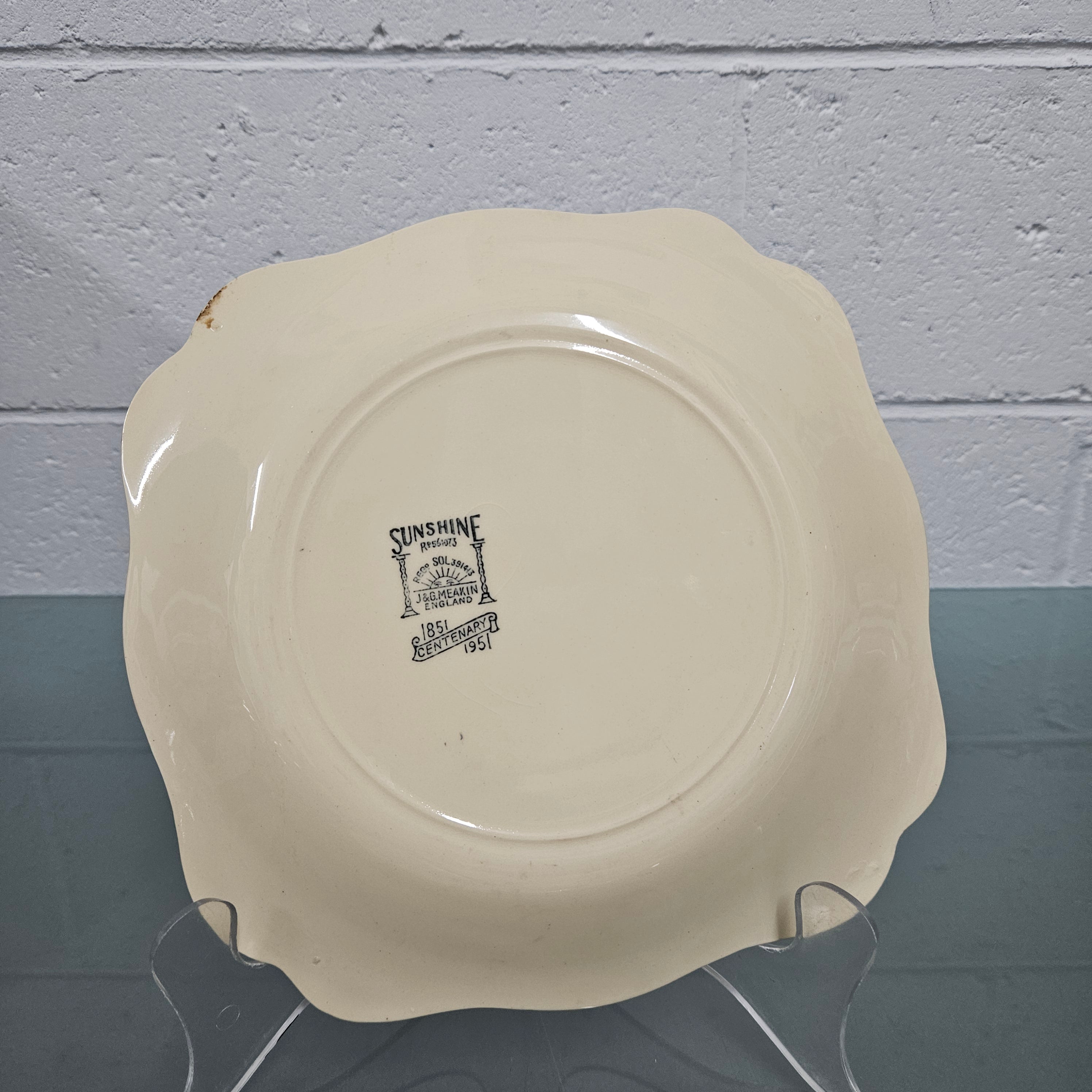 Sunshine J & G Meakin Straining Bowl & Plate | Antique & Vintage | Moonee Ponds Antiques | Australia Wide Delivery