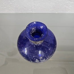 Vintage Cobalt Blue Art Glass Vase