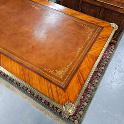 Exceptional 19th Century Louis XV Style Kingwood & Rosewood"Bureau Plat" Leather Top Desk | Antique & Vintage | Moonee Ponds Antiques | Australia Wide Delivery