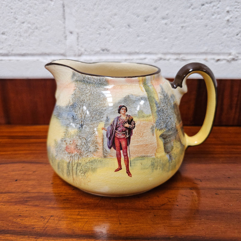 Lovely Royal Doulton creamer jug, stamped 'Romeo', it has crazing due to age and is in good overall condition with no chips or cracks. 