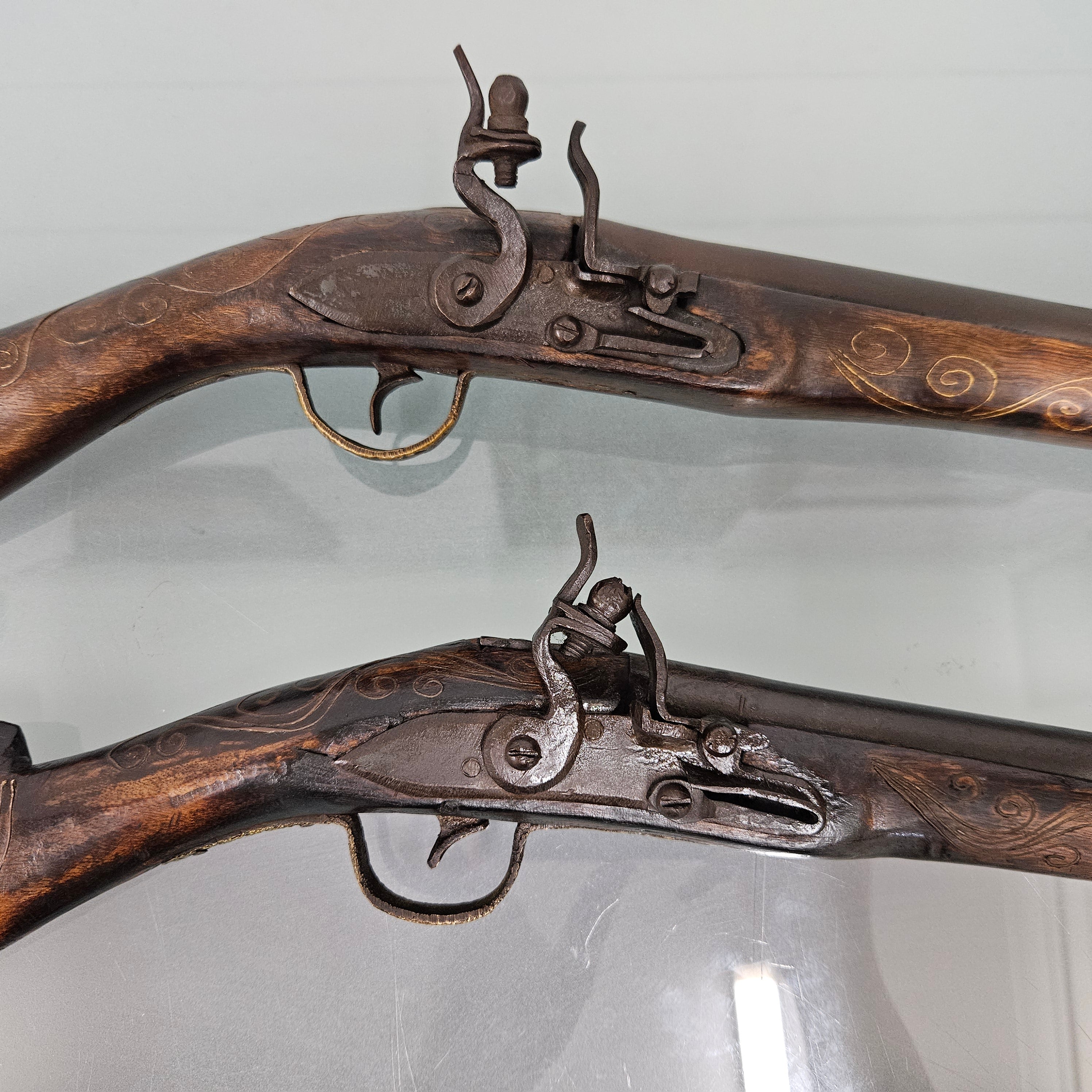 Pair Antique Blunderbuss Percussion Cap Style Pistols | Antique & Vintage | Moonee Ponds Antiques | Australia Wide Delivery
