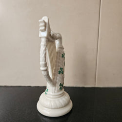 Stunning Belleek Harp with Shamrock Pattern | Antique & Vintage | Moonee Ponds Antiques | Australia Wide Delivery