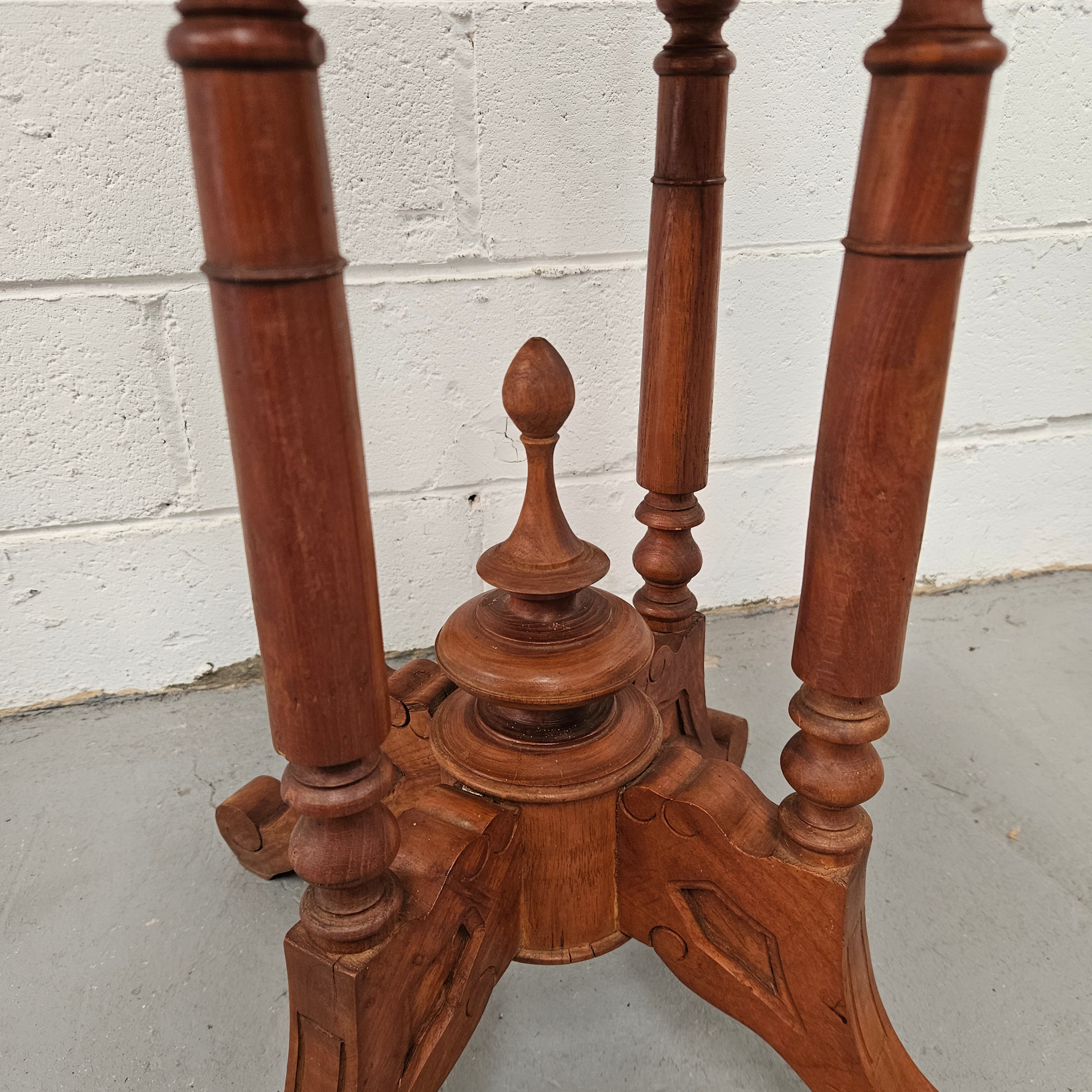 Vintage Mahogany Marble Top Round Table | Antique & Vintage | Moonee Ponds Antiques | Australia Wide