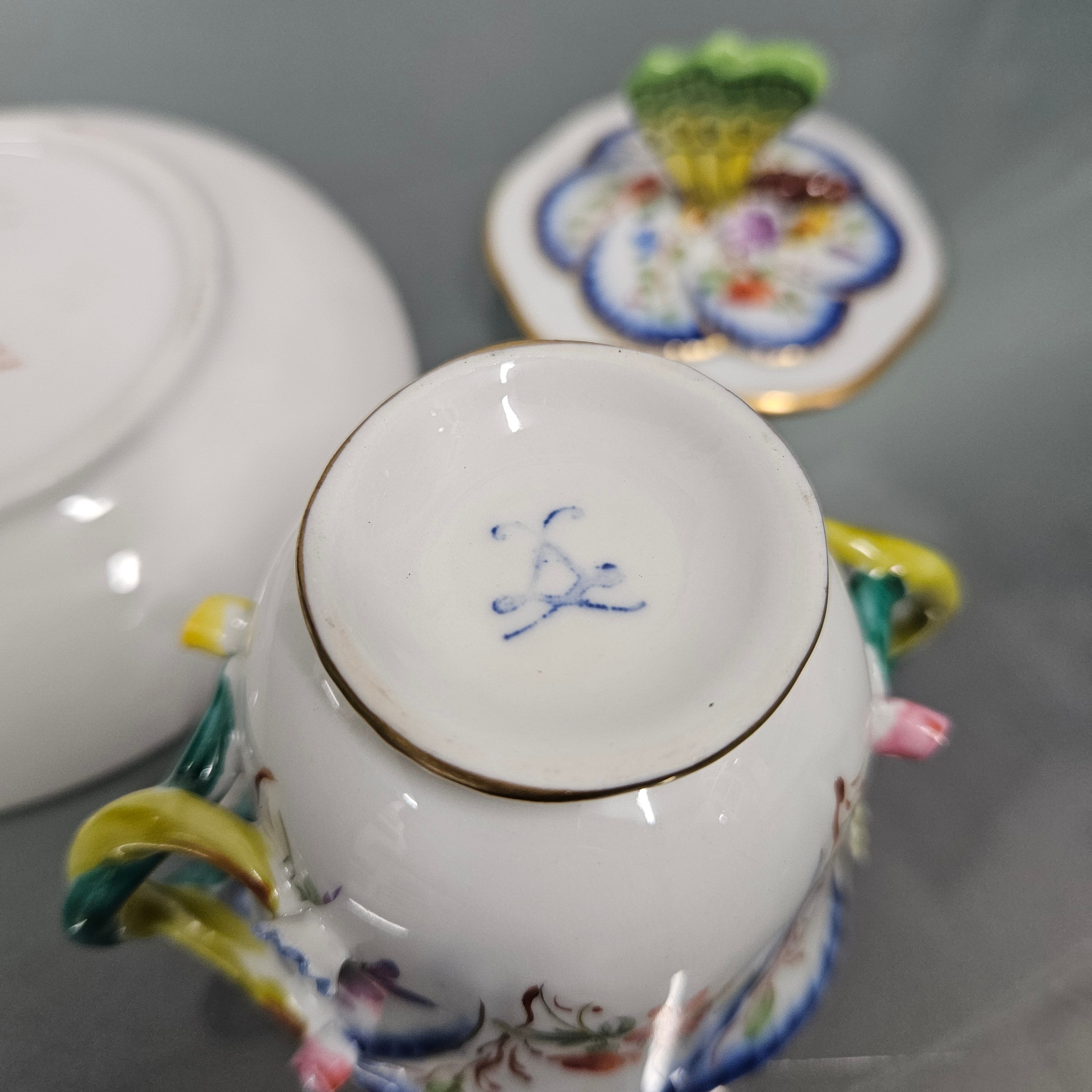 Stunning French Sevres Style Sucrier With Butterfly Lid | Antique & Vintage | Moonee Ponds Antiques | Australia Wide Delivery