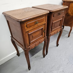 Rare Pair of Antique French Louis XV Style Wooden Top Bedsides | Antique & Vintage | Moonee Ponds Antiques | Australia Wide Delivery